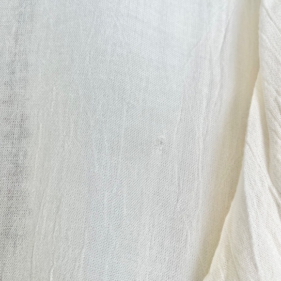 𝅺new Cute Option Ivory Embroidered Boho Peasant Top US S - Picture 8 of 8